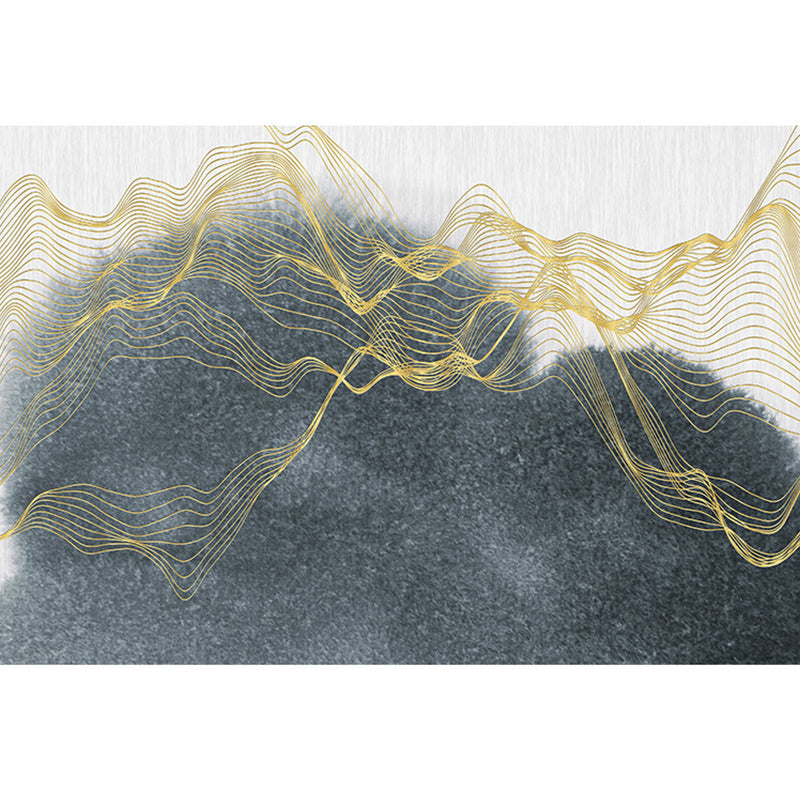 Simplicity Abstract Line Print Rug Multi Color Polypropylene Rug Anti-Slip Backing Stain Resistant Pet Friendly Area Carpet for Room Dark Gray-White Clearhalo 'Area Rug' 'Modern' 'Rugs' Rug' 2317011