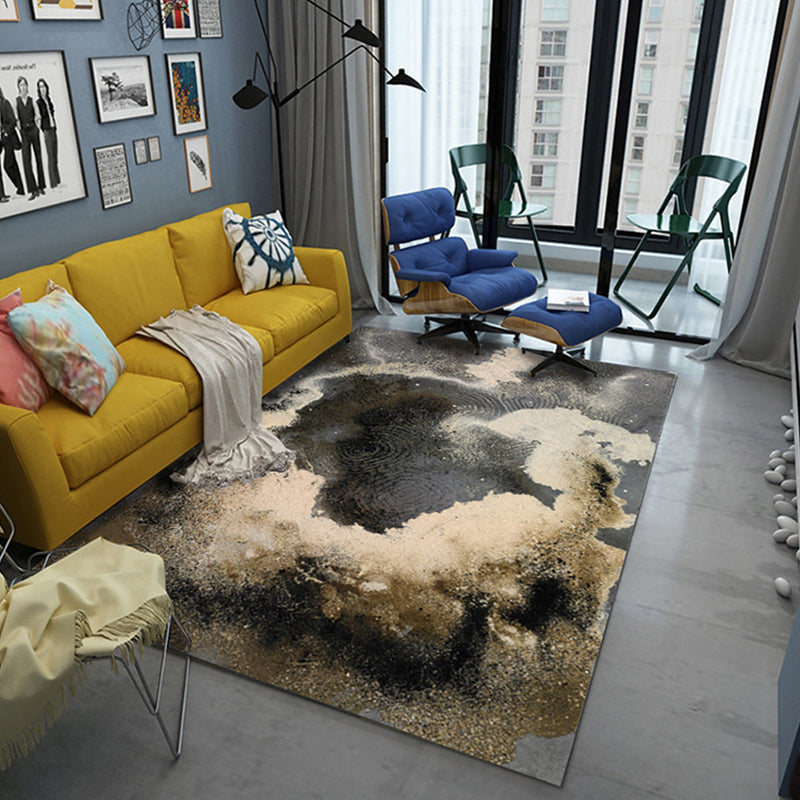 Punky Abstract Print Rug Multi-Color Modern Style Rug Synthetics Non-Slip Backing Machine Washable Pet Friendly Rug for Home Deco Brown Clearhalo 'Area Rug' 'Modern' 'Rugs' Rug' 2317034