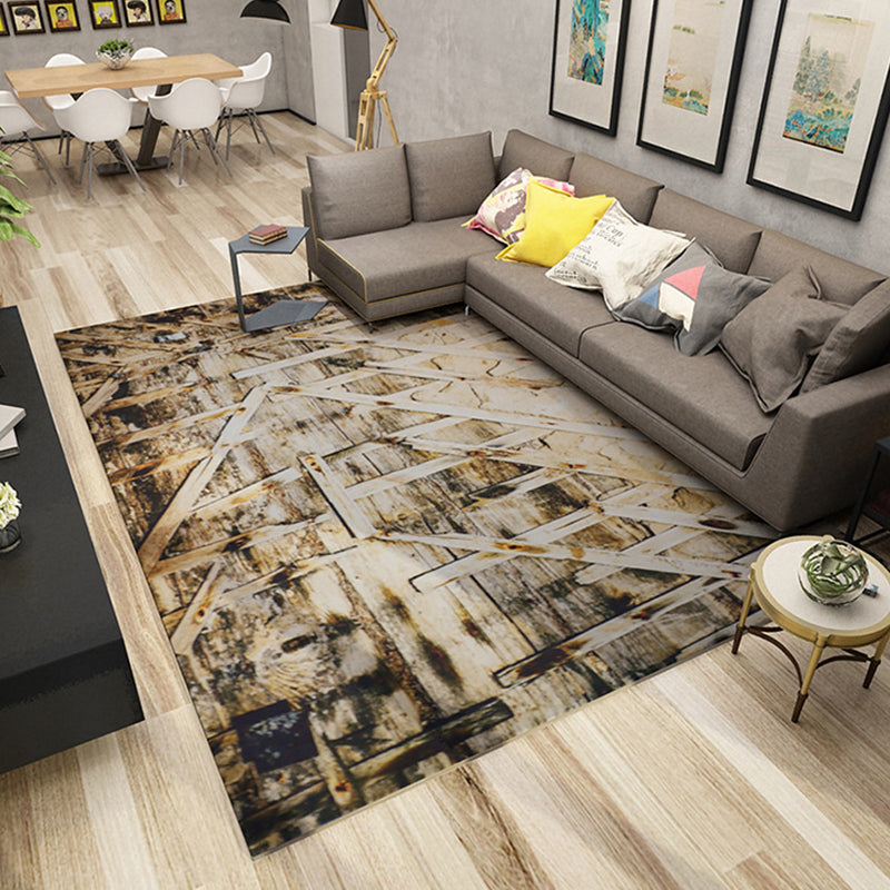 Punky Abstract Print Rug Multi-Color Modern Style Rug Synthetics Non-Slip Backing Machine Washable Pet Friendly Rug for Home Deco Tan Clearhalo 'Area Rug' 'Modern' 'Rugs' Rug' 2317047