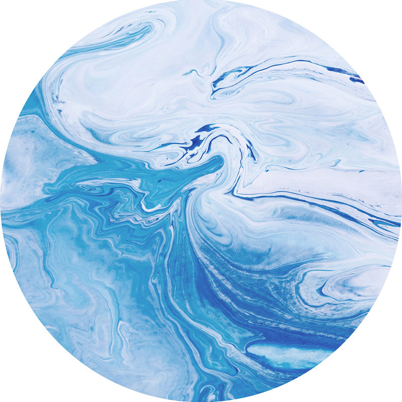 Minimalistic Modern Rug Multicolor Watercolor Print Rug Pet Friendly Machine Washable Anti-Slip Rug for Living Room Sky Blue Clearhalo 'Area Rug' 'Modern' 'Rugs' Rug' 2317097