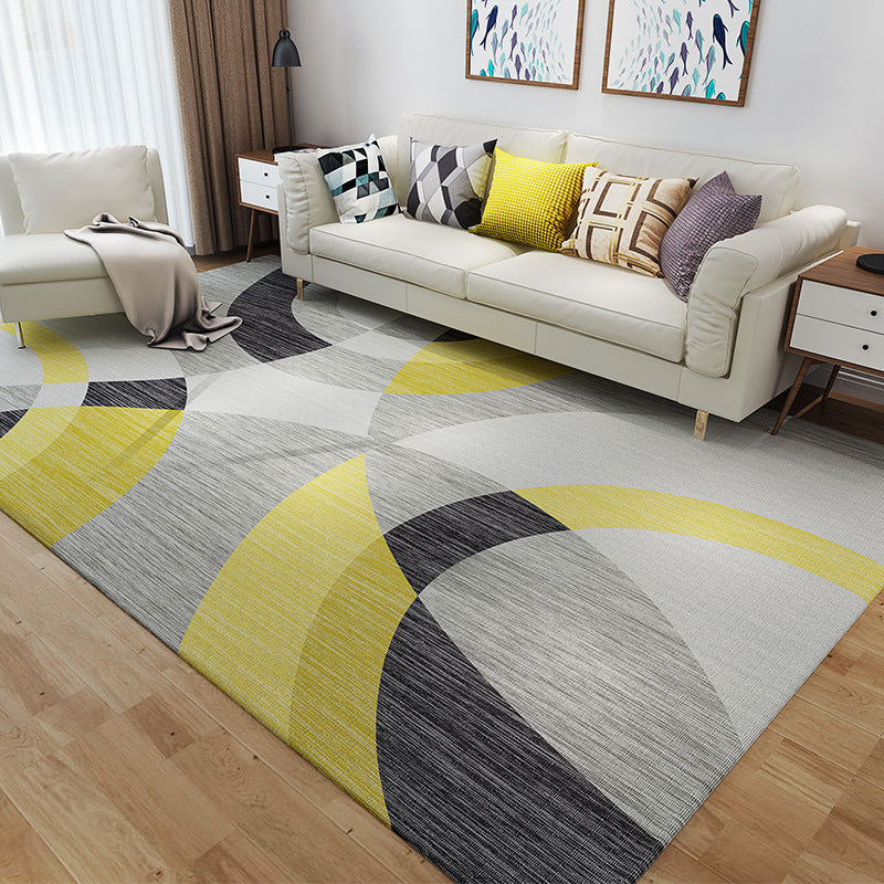 Multicolor Home Rug Modern 3D Print Geometric Rug Synthetics Washable Pet Friendly Anti-Slip Backing Area Rug Clearhalo 'Area Rug' 'Modern' 'Rugs' Rug' 2317186