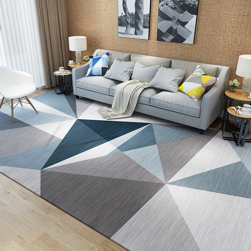 Multicolor Home Rug Modern 3D Print Geometric Rug Synthetics Washable Pet Friendly Anti-Slip Backing Area Rug Clearhalo 'Area Rug' 'Modern' 'Rugs' Rug' 2317187