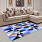 Decorative Multi Color Contemporary Rug Synthetics 3D Geometric Pattern Rug Washable Pet-Friendly Non-Slip Rug for Drawing Room Blue-Purple Clearhalo 'Area Rug' 'Modern' 'Rugs' Rug' 2317268
