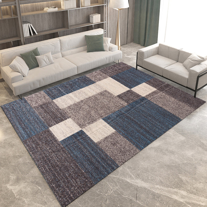 Minimalism 3D Geometric Printed Rug Multicolor Polyester Rug Washable Anti-Slip Backing Stain Resistant Rug for Great Room Brown Clearhalo 'Area Rug' 'Modern' 'Rugs' Rug' 2317303
