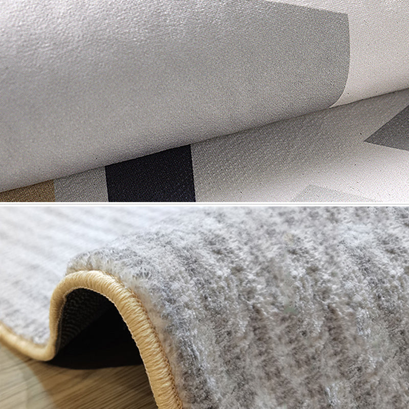 Environmental Geometric Color-Block Rug Multi Color Simplicity Rug Synthetics Pet Friendly Washable Non-Slip Rug for Room Clearhalo 'Area Rug' 'Modern' 'Rugs' Rug' 2317327