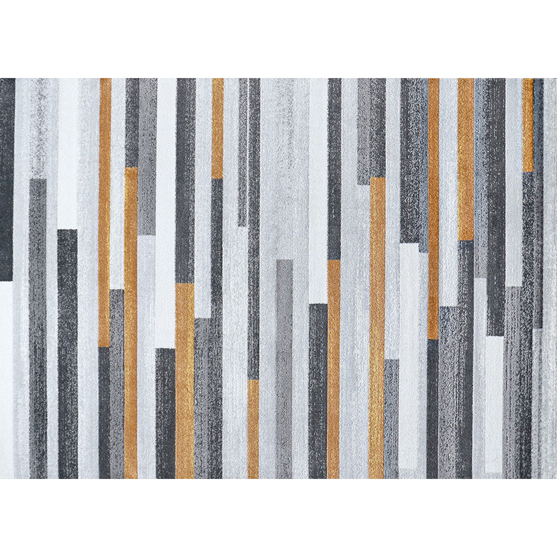 Multi-Color Geometrical Print Rug Polypropylene Modernism Carpet Machine Washable Non-Slip Backing Stain Resistant Rug for Great Room Gray-Orange Clearhalo 'Area Rug' 'Modern' 'Rugs' Rug' 2317336