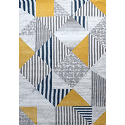 Multi-Color Geometrical Print Rug Polypropylene Modernism Carpet Machine Washable Non-Slip Backing Stain Resistant Rug for Great Room Clearhalo 'Area Rug' 'Modern' 'Rugs' Rug' 2317343