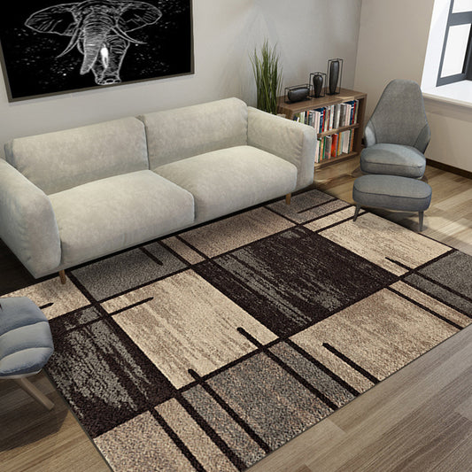 Multicolored Living Room Rug Modern Geometric 3D Illusion Rug Synthetics Non-Slip Backing Stain Resistant Machine Washable Area Rug Brown Clearhalo 'Area Rug' 'Modern' 'Rugs' Rug' 2317401