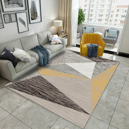 Multicolored Living Room Rug Modern Geometric 3D Illusion Rug Synthetics Non-Slip Backing Stain Resistant Machine Washable Area Rug Camel Clearhalo 'Area Rug' 'Modern' 'Rugs' Rug' 2317405
