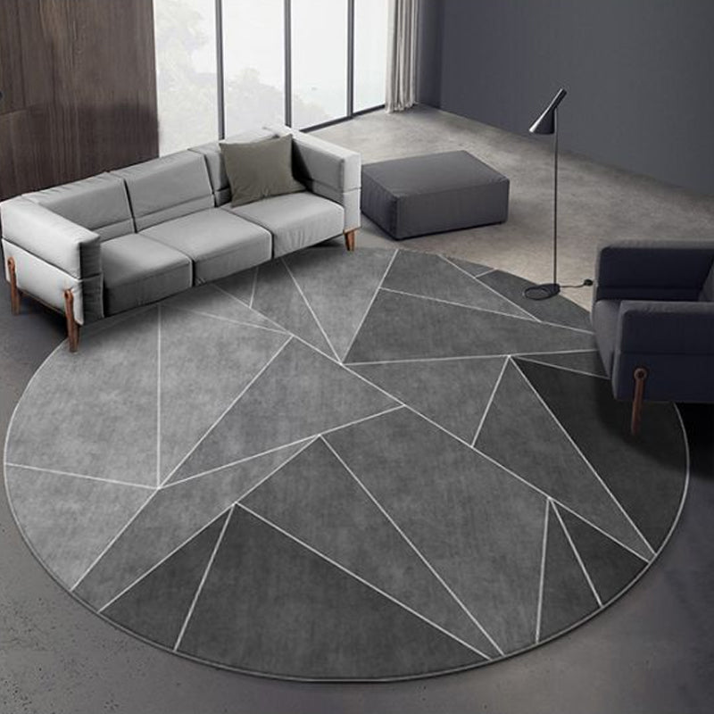 Minimalist 3D Effect Geometric Rug Multi Color Polyester Rug Machine Washable Stain Resistant Anti-Slip Rug for Drawing Room Clearhalo 'Area Rug' 'Modern' 'Rugs' Rug' 2317418