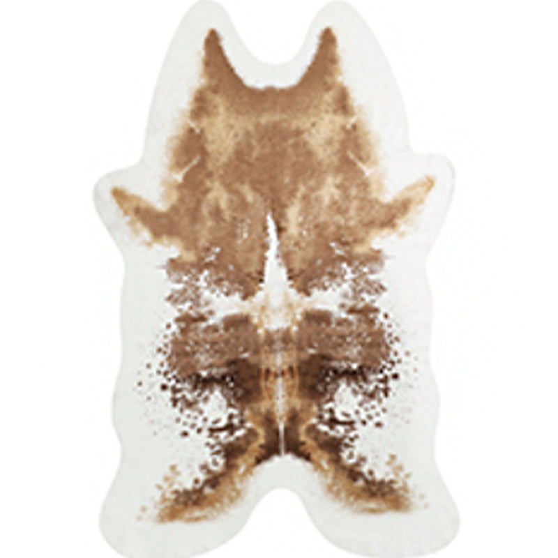 Unique Animal Skin Rug Multi Color Polyster Indoor Rug Easy Care Pet Friendly Area Carpet for Decoration Dark Brown 2‘6“ x 4'11" Clearhalo 'Area Rug' 'Casual' 'Rugs' Rug' 2317430