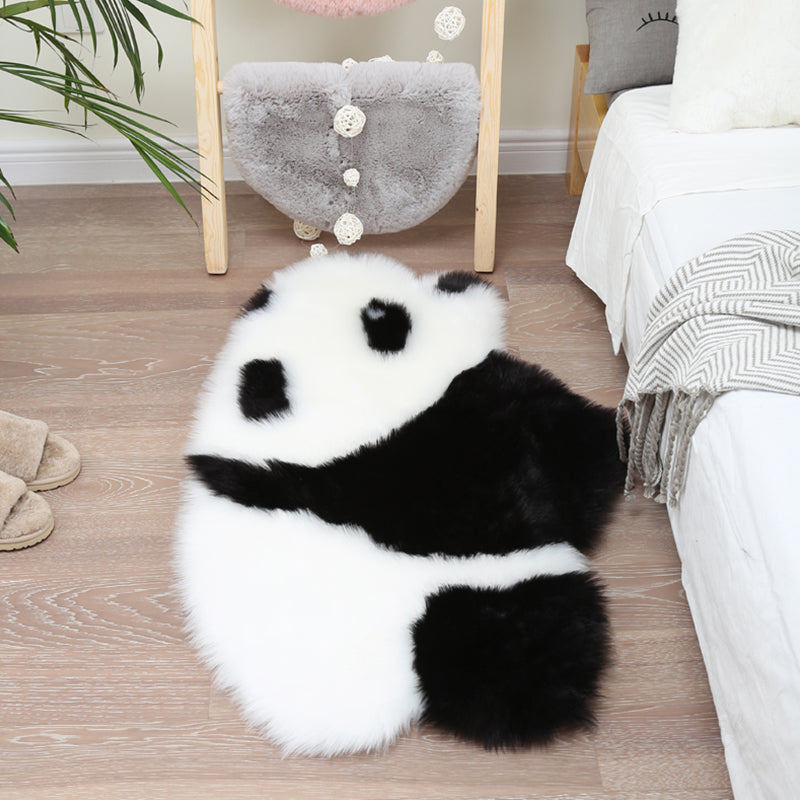 Calming Animal Print Rug Multi Color Cotton Blend Indoor Rug Non-Slip Backing Machine Washable Carpet for Decor Gloss Black 2' x 3'3" Clearhalo 'Area Rug' 'Casual' 'Rugs' Rug' 2317463