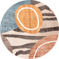 Contemporary Decoration Rug Multi Colored Geo Printed Area Carpet Cotton Blend Anti-Slip Backing Easy Care Rug Orange-Red Clearhalo 'Area Rug' 'Rug' 2317484
