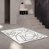Minimalist Living Room Rug Multi Colored Painting Area Carpet Cotton Blend Non-Slip Backing Pet Friendly Rug Clearhalo 'Area Rug' 'Rug' 2317526