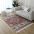 Casual Living Room Rug Multi Colored Geometric Printed Area Carpet Jute Stain-Resistant Handmade Indoor Rug with Tassel Red Clearhalo 'Area Rug' 'Bohemian' 'Rugs' Rug' 2317540