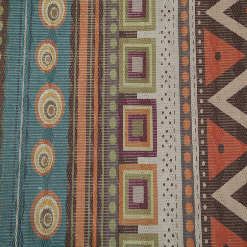 Eclectic Living Room Rug Multi Colored Geometric Printed Indoor Rug Jute Non-Slip Backing Easy Care Area Carpet with Tassel Clearhalo 'Area Rug' 'Bohemian' 'Rugs' Rug' 2317550