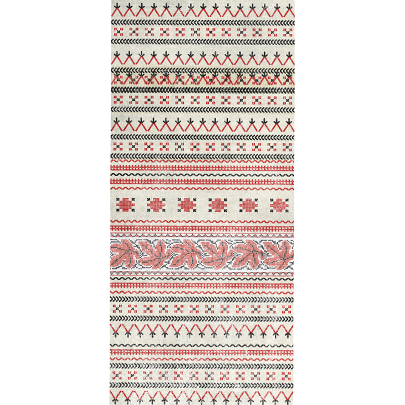 Eclectic Living Room Rug Multi Colored Geometric Printed Indoor Rug Jute Non-Slip Backing Easy Care Area Carpet with Tassel Clearhalo 'Area Rug' 'Bohemian' 'Rugs' Rug' 2317552