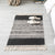 Bohemian Bedroom Rug Multi Color Geo Printed Area Rug Jute Pet Friendly Easy Care Stain-Resistant Carpet with Tassel Black 2' x 2'11" Clearhalo 'Area Rug' 'Bohemian' 'Rugs' Rug' 2317599