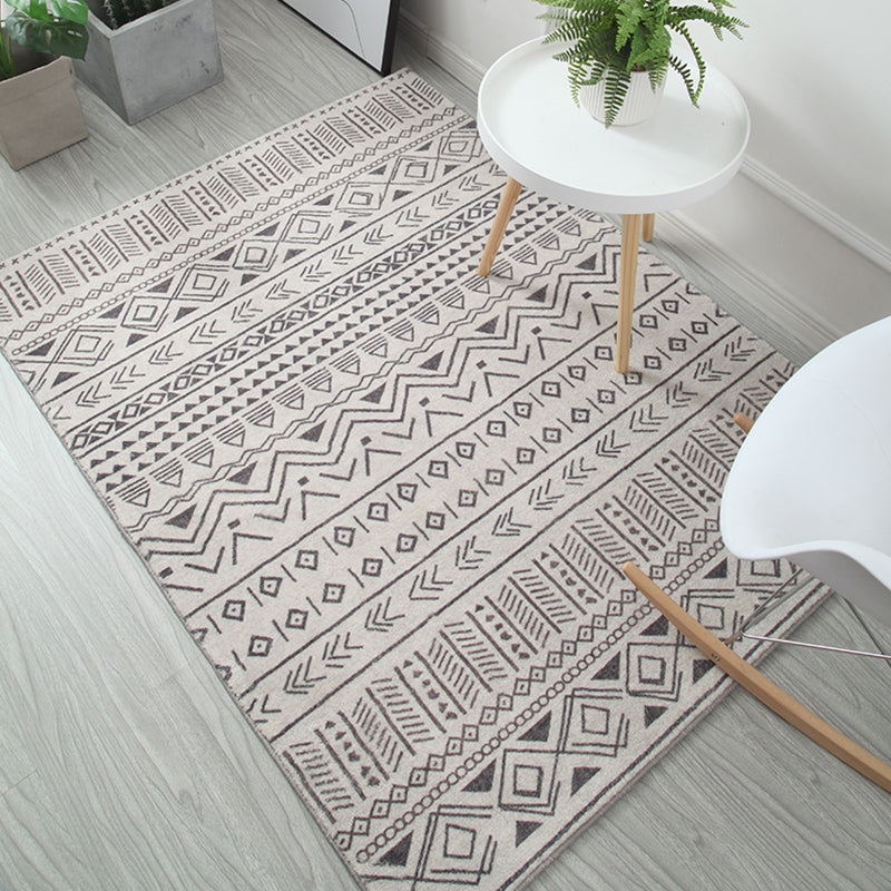 Multi Color Modern Rug Polypropylene Southwestern Print Indoor Rug Non-Slip Backing Pet Friendly Area Carpet for Living Room Grey Clearhalo 'Area Rug' 'Rugs' 'Southwestern' Rug' 2317649