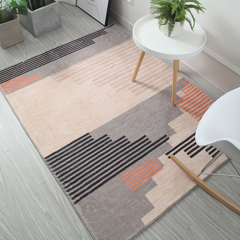 Multi Color Modern Rug Polypropylene Southwestern Print Indoor Rug Non-Slip Backing Pet Friendly Area Carpet for Living Room Light Orange Clearhalo 'Area Rug' 'Rugs' 'Southwestern' Rug' 2317651