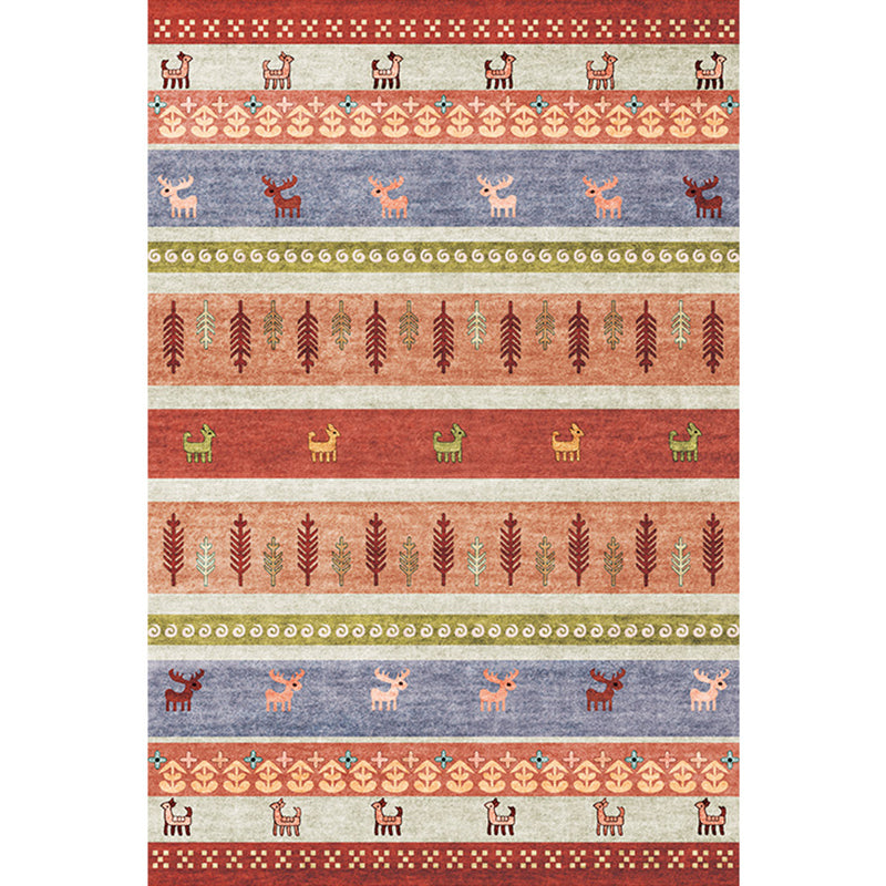 Natural Living Room Rug Multicolor Geo Pattern Indoor Rug Polypropylene Anti-Slip Machine Washable Area Carpet Clearhalo 'Area Rug' 'Rugs' 'Southwestern' Rug' 2317668