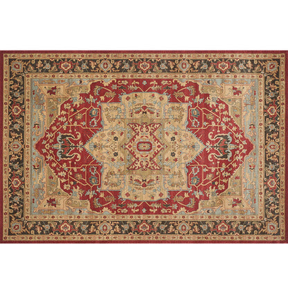 Natural Living Room Rug Multicolor Geo Pattern Indoor Rug Polypropylene Anti-Slip Machine Washable Area Carpet Red Clearhalo 'Area Rug' 'Rugs' 'Southwestern' Rug' 2317671