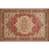 Natural Living Room Rug Multicolor Geo Pattern Indoor Rug Polypropylene Anti-Slip Machine Washable Area Carpet Red Clearhalo 'Area Rug' 'Rugs' 'Southwestern' Rug' 2317671