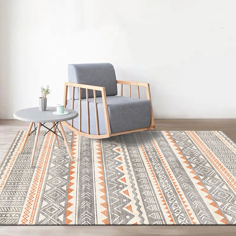 Natural Living Room Rug Multi-Color Geo Printed Area Carpet Synthetics Anti-Slip Backing Pet Friendly Indoor Rug Clearhalo 'Area Rug' 'Rugs' 'Southwestern' Rug' 2317682