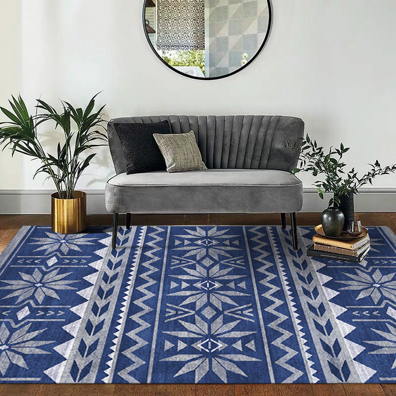 Natural Living Room Rug Multi-Color Geo Printed Area Carpet Synthetics Anti-Slip Backing Pet Friendly Indoor Rug Clearhalo 'Area Rug' 'Rugs' 'Southwestern' Rug' 2317684