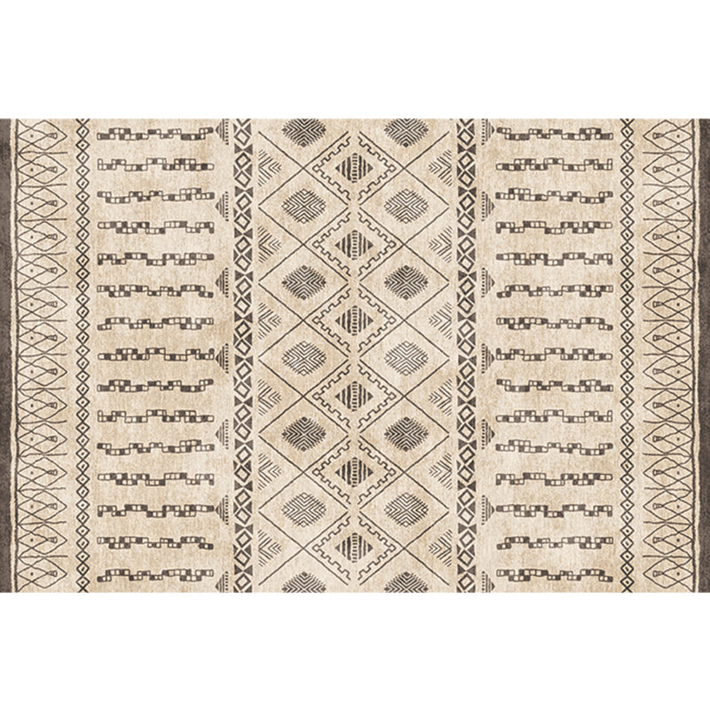 Natural Living Room Rug Multi-Color Geo Printed Area Carpet Synthetics Anti-Slip Backing Pet Friendly Indoor Rug Light Camel Clearhalo 'Area Rug' 'Rugs' 'Southwestern' Rug' 2317689