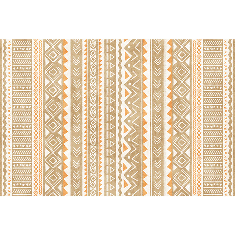 Natural Living Room Rug Multi-Color Geo Printed Area Carpet Synthetics Anti-Slip Backing Pet Friendly Indoor Rug Yellow Clearhalo 'Area Rug' 'Rugs' 'Southwestern' Rug' 2317690