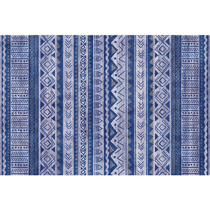 Natural Living Room Rug Multi-Color Geo Printed Area Carpet Synthetics Anti-Slip Backing Pet Friendly Indoor Rug Dark Blue Clearhalo 'Area Rug' 'Rugs' 'Southwestern' Rug' 2317692