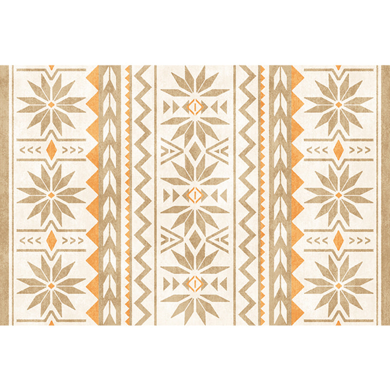 Natural Living Room Rug Multi-Color Geo Printed Area Carpet Synthetics Anti-Slip Backing Pet Friendly Indoor Rug Beige Clearhalo 'Area Rug' 'Rugs' 'Southwestern' Rug' 2317694