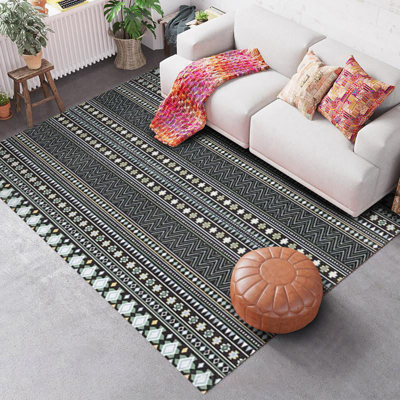 Southwestern Geo Pattern Rug Multi-Color Polyster Area Rug Easy Care Pet Friendly Washable Area Carpet for Room Clearhalo 'Area Rug' 'Rugs' 'Southwestern' Rug' 2317700