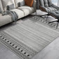 Southwestern Geo Pattern Rug Multi-Color Polyster Area Rug Easy Care Pet Friendly Washable Area Carpet for Room Smoke Gray Clearhalo 'Area Rug' 'Rugs' 'Southwestern' Rug' 2317702