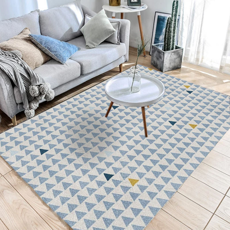 Southwestern Geo Pattern Rug Multi-Color Polyster Area Rug Easy Care Pet Friendly Washable Area Carpet for Room Blue Clearhalo 'Area Rug' 'Rugs' 'Southwestern' Rug' 2317704