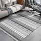 Southwestern Geo Pattern Rug Multi-Color Polyster Area Rug Easy Care Pet Friendly Washable Area Carpet for Room Gray-White Clearhalo 'Area Rug' 'Rugs' 'Southwestern' Rug' 2317709