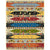Boho Living Room Rug Multi Colored Plaid Printed Indoor Rug Synthetics Non-Slip Backing Pet Friendly Carpet Yellow Clearhalo 'Area Rug' 'Bohemian' 'Rugs' Rug' 2317745