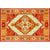 Boho-Chic Stripe Printed Rug Multi-Colored Polyster Area Rug Anti-Slip Backing Pet Friendly Area Carpet for Living Room Orange Clearhalo 'Area Rug' 'Bohemian' 'Rugs' Rug' 2317752
