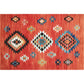 Boho-Chic Stripe Printed Rug Multi-Colored Polyster Area Rug Anti-Slip Backing Pet Friendly Area Carpet for Living Room Orange-Red Clearhalo 'Area Rug' 'Bohemian' 'Rugs' Rug' 2317762