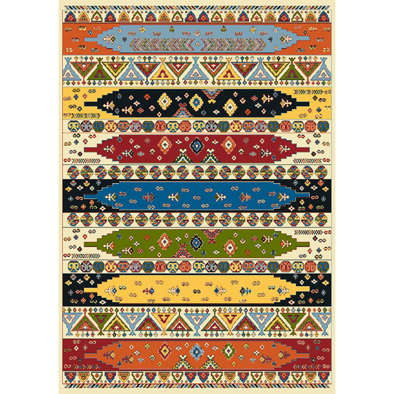 Boho Parlor Rug Multi-Color Geometric Printed Area Carpet Synthetics Non-Slip Pet Friendly Easy Care Indoor Rug Yellow Clearhalo 'Area Rug' 'Bohemian' 'Rugs' Rug' 2317774