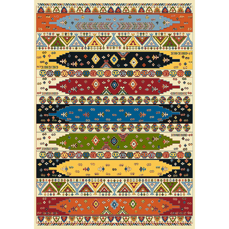 Boho Parlor Rug Multi-Color Geometric Printed Area Carpet Synthetics Non-Slip Pet Friendly Easy Care Indoor Rug Yellow Clearhalo 'Area Rug' 'Bohemian' 'Rugs' Rug' 2317774