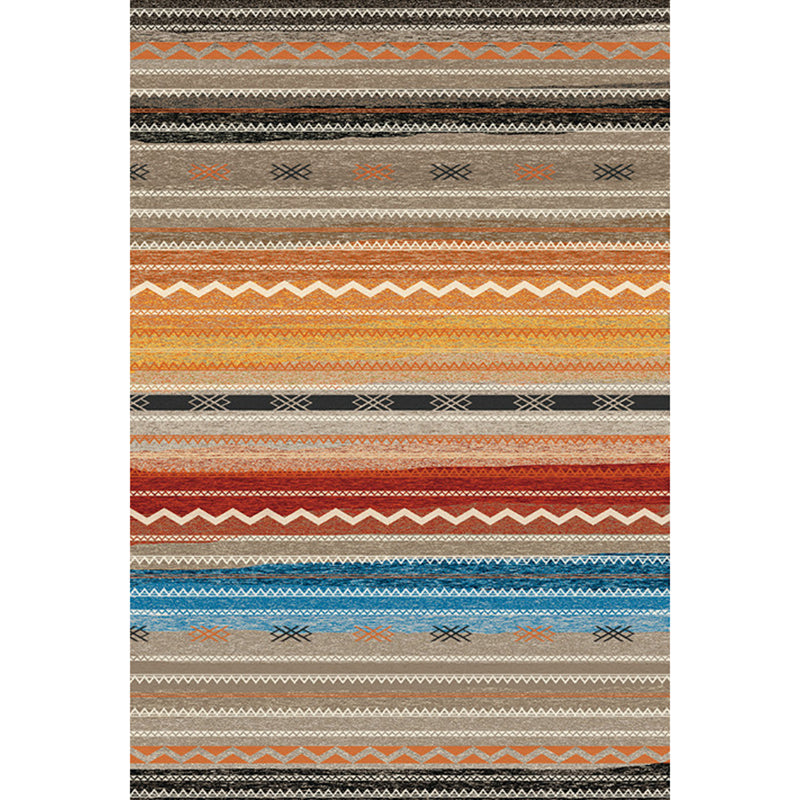 Boho Parlor Rug Multi-Color Geometric Printed Area Carpet Synthetics Non-Slip Pet Friendly Easy Care Indoor Rug Yellow-Red Clearhalo 'Area Rug' 'Bohemian' 'Rugs' Rug' 2317782