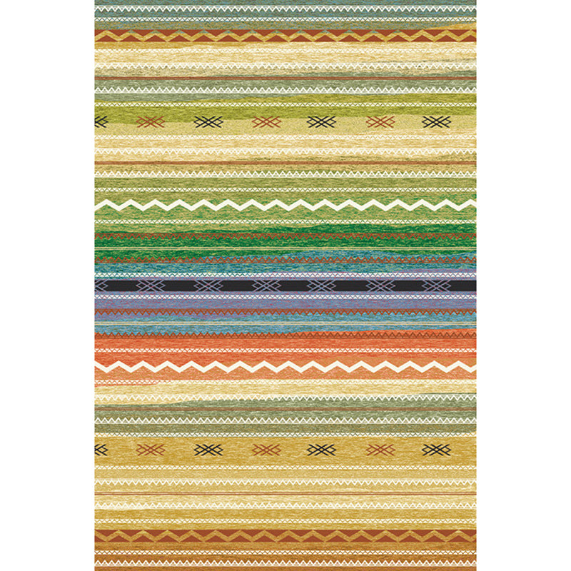 Boho Parlor Rug Multi-Color Geometric Printed Area Carpet Synthetics Non-Slip Pet Friendly Easy Care Indoor Rug Yellow-Green Clearhalo 'Area Rug' 'Bohemian' 'Rugs' Rug' 2317783