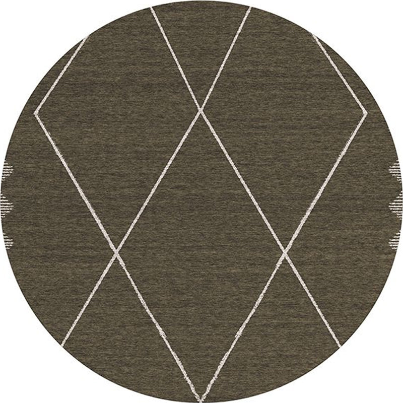 Southwestern Bedroom Rug Multi-Color Geometric Print Indoor Rug Polyster Anti-Slip Backing Pet Friendly Area Carpet Brown Clearhalo 'Area Rug' 'Rugs' 'Southwestern' Rug' 2317785