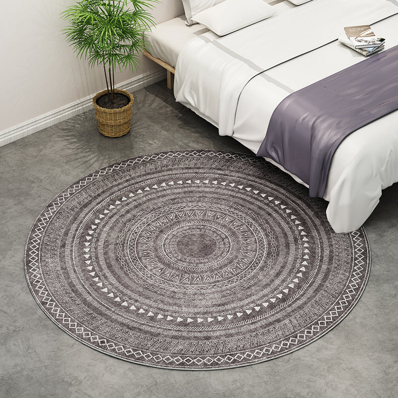 Southwestern Bedroom Rug Multi-Color Geometric Print Indoor Rug Polyster Anti-Slip Backing Pet Friendly Area Carpet Clearhalo 'Area Rug' 'Rugs' 'Southwestern' Rug' 2317787