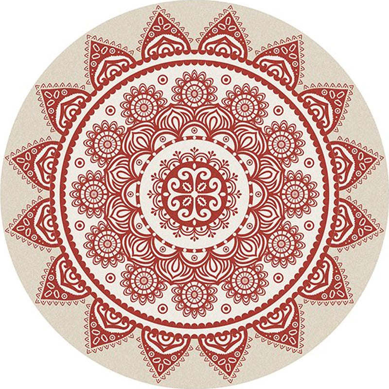 Southwestern Bedroom Rug Multi-Color Geometric Print Indoor Rug Polyster Anti-Slip Backing Pet Friendly Area Carpet Brick Red Clearhalo 'Area Rug' 'Rugs' 'Southwestern' Rug' 2317798