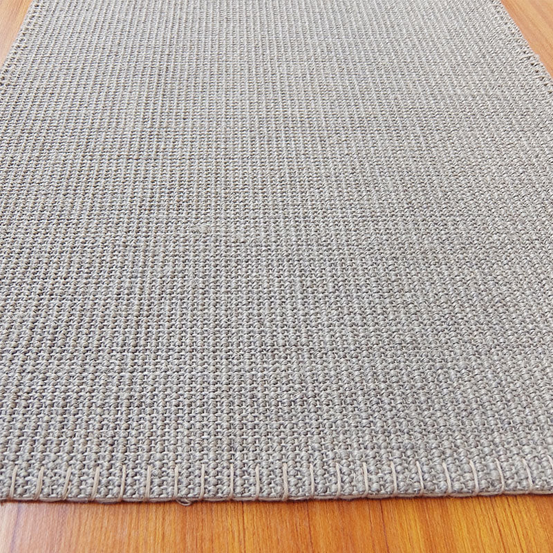 Gray Decoration Rug Lodge Solid Color Area Carpet Sisal Anti-Slip Backing Stain-Resistant Easy Care Indoor Rug Clearhalo 'Area Rug' 'Rug' 2317820