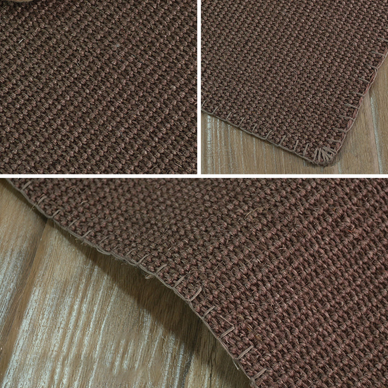 Minimalist Solid Color Rug Multi-Colored Sisal Indoor Rug Non-Slip Backing Stain-Resistant Pet Friendly Carpet for Home Coffee Clearhalo 'Area Rug' 'Rug' 2317853