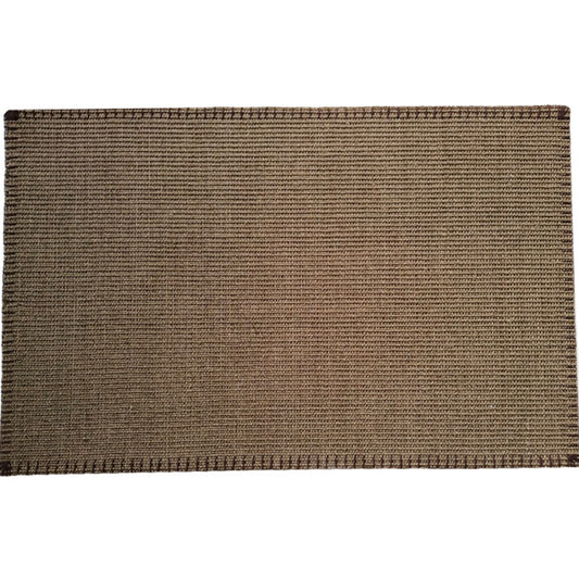 Gray Khaki Solid Color Rug Sisal Country Area Carpet Anti-Slip Backing Pet Friendly Easy Care Indoor Rug for Room Clearhalo 'Area Rug' 'Rug' 2317861